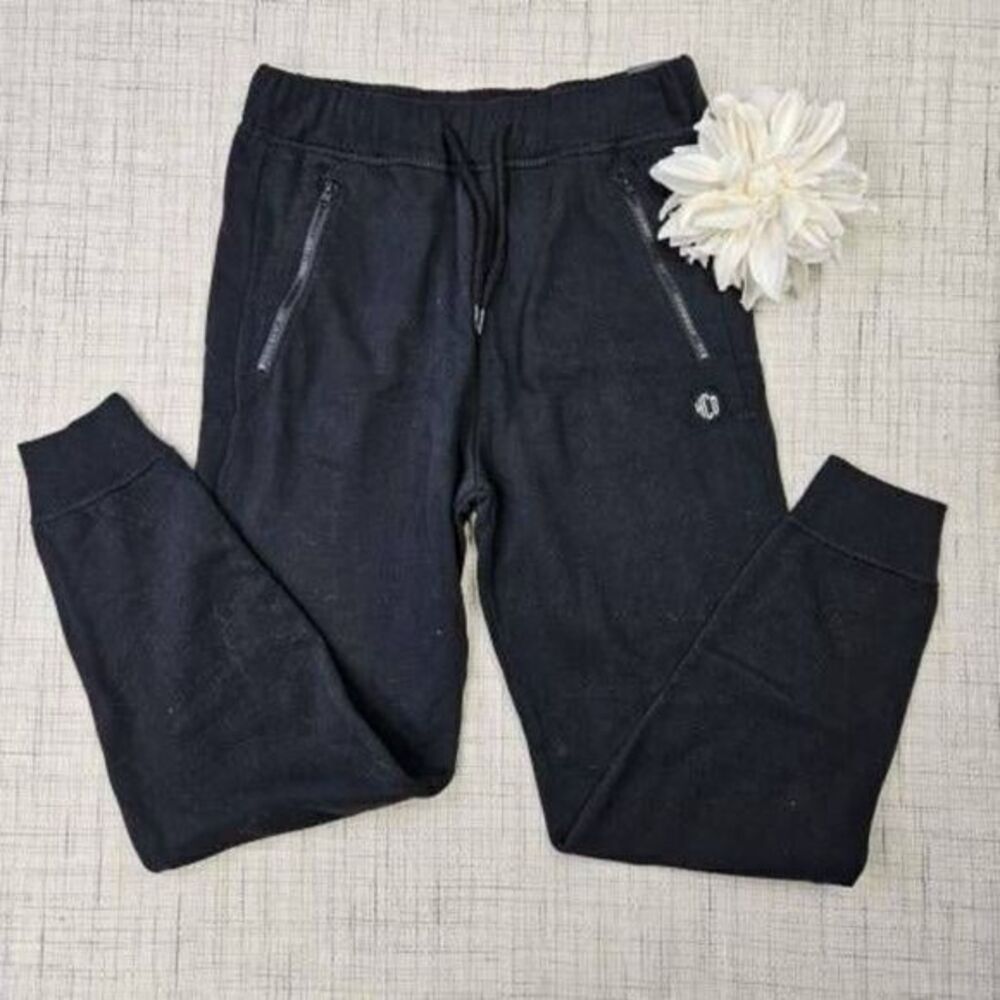 NWT Hollister HCO Zipper‎ Pocket Soft Joggers Black Size Extra Small